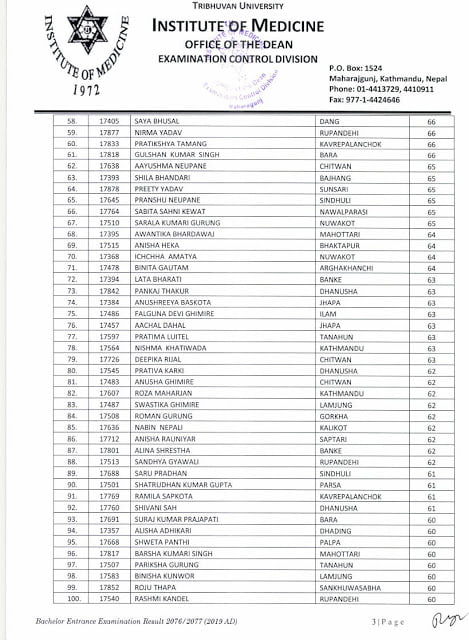 IOM result