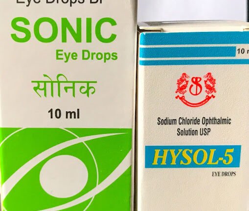 Sonic eye drop and Hysol eye drop