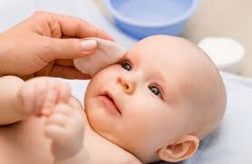 Face Cleaning of baby